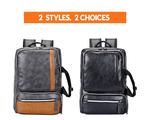 Men's Backpack Leather Two Choices