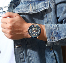 Load image into Gallery viewer, Men's Fashion Leather Wristwatch