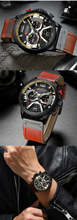 Load image into Gallery viewer, Men's Fashion Leather Wristwatch