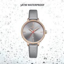 Load image into Gallery viewer, Women's Fashion Thin Leather Wristwatch Waterproof