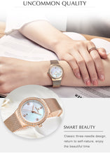 Load image into Gallery viewer, Women&#39;s Watches Fashion Gold Stainless Steel