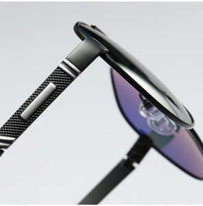 Men's Sunglasses Polarized Mirror Black Lens