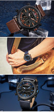 Load image into Gallery viewer, Men's Waterproof LED Analog Clock
