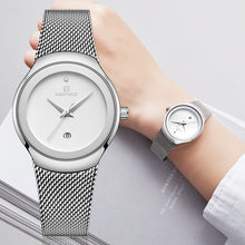 Load image into Gallery viewer, Women&#39;s Watches Fashion Waterproof Silver White