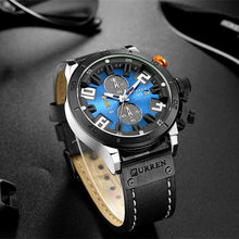 Load image into Gallery viewer, Men's Wristwatch Clock Leather Waterproof