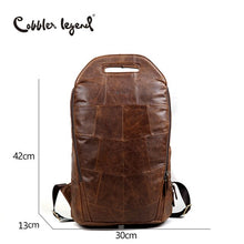 Load image into Gallery viewer, Genuine Leather Large Capacity Vintage Backpack