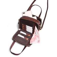 Load image into Gallery viewer, Double Zipper Genuine Leather Handbags