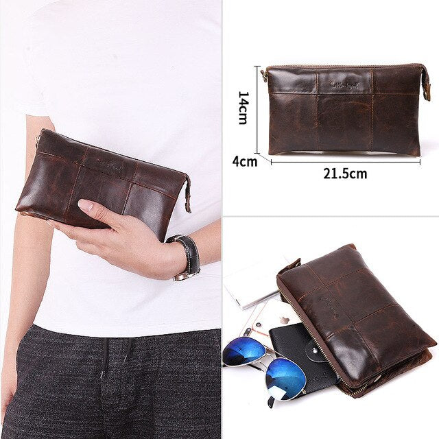 Genuine Leather Large Capacity for Male