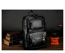 Load image into Gallery viewer, Genuine Leather Men&#39;s Backpack Korea Style