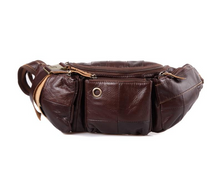 Load image into Gallery viewer, Genuine Leather Waist Soft Skin Waist Pack Travel Bag