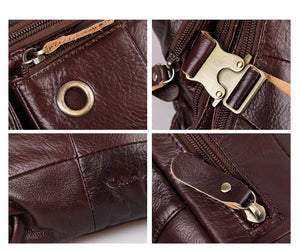 Genuine Leather Waist Soft Skin Waist Pack Travel Bag